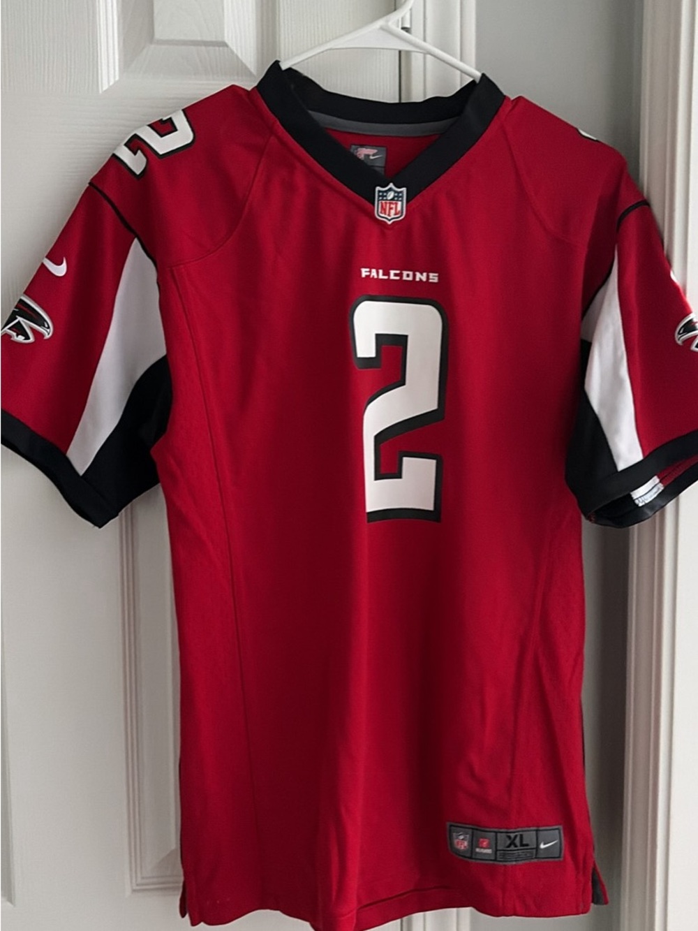 NFL Kids Red Falcons #2 Football Jersey with Black & White Accents